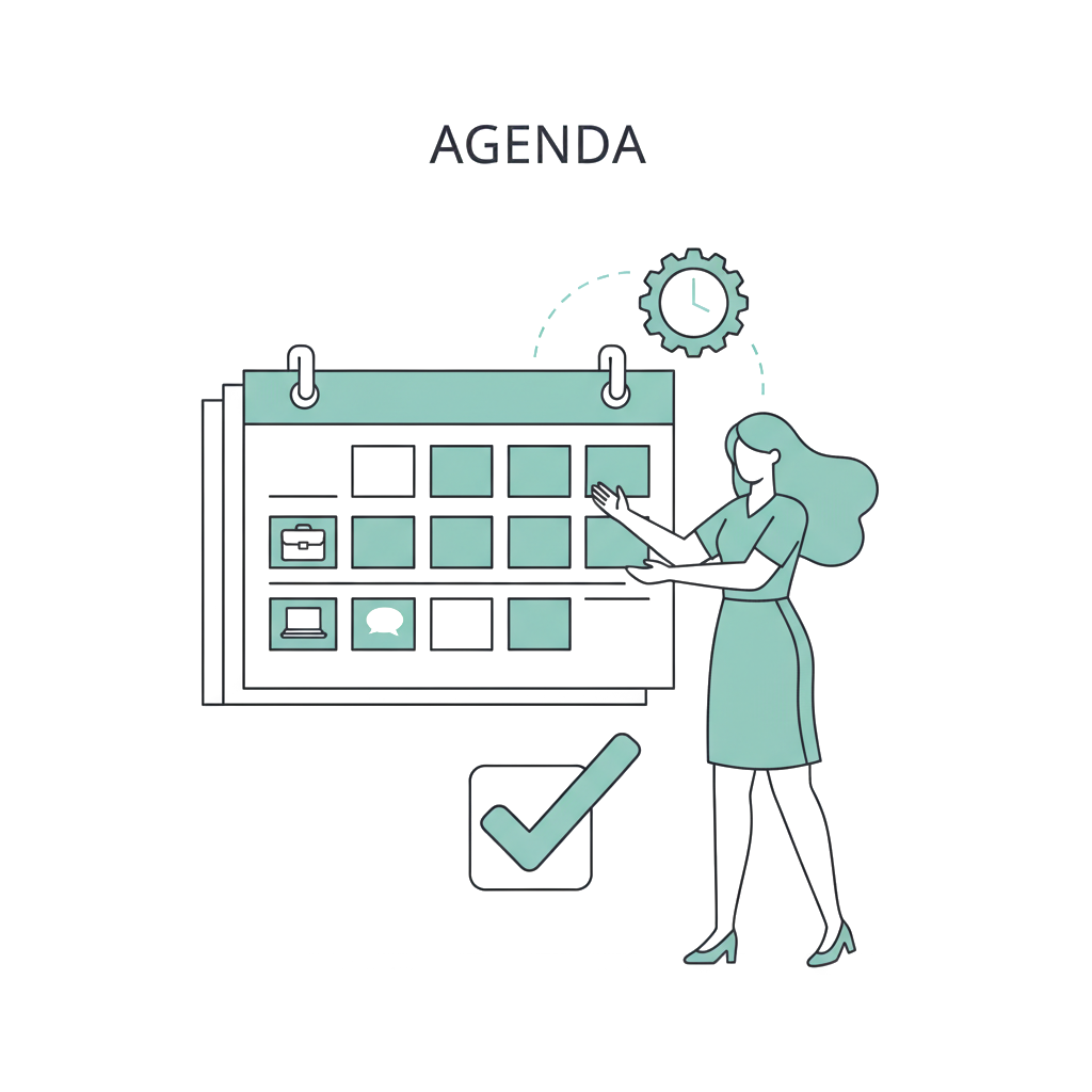 Configure sua agenda